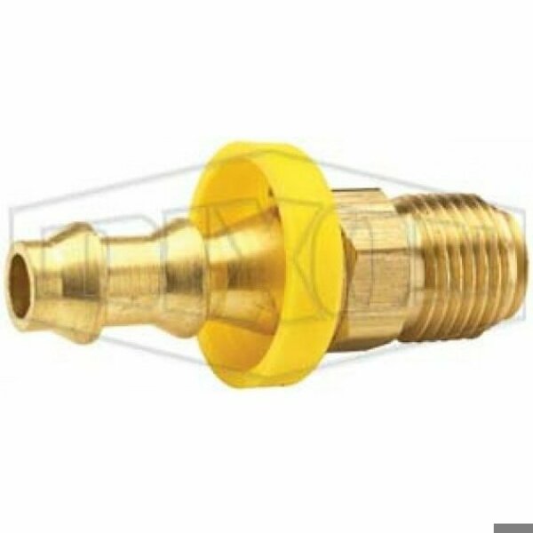 Dixon Hose Barb, 5/8-18 x 5/16 in Nominal, MUNF x Hose Barb, Brass, Domestic 2900510C